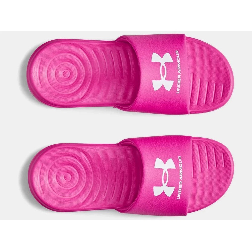 Under Armour Bright Pink Slide Sandals